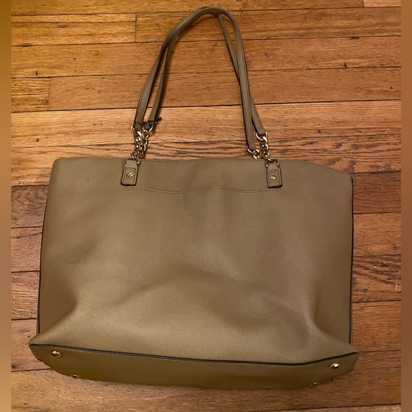 Michael Kors Camel Gold Chained Strap Shoulder Tote